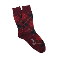 Corgi Argyle Merino Wool Socks - Port