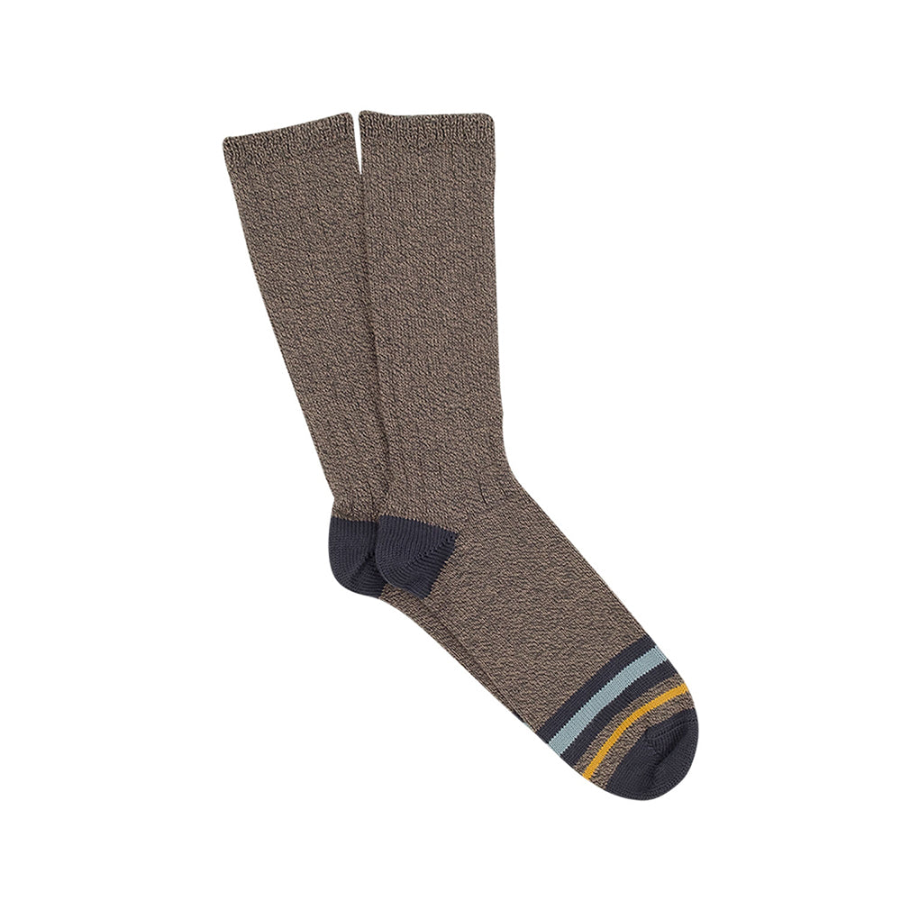 Corgi Striped Toe Pure Cotton Socks - Grey