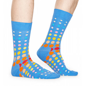 Happy Socks Faded Disco Dot Blue