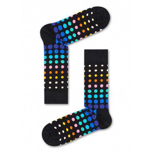 Happy Socks Faded Disco Dot Black