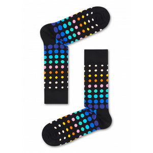 Happy Socks Faded Disco Dot Black