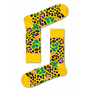 Happy Socks Multi Leopard Yellow