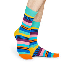 Happy Socks Multi Stripe Turquoise