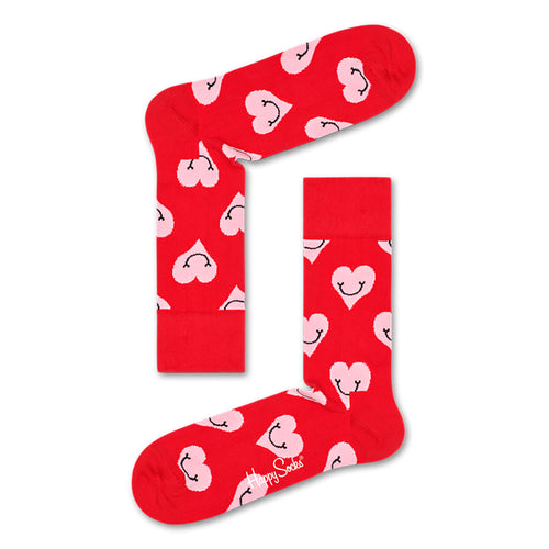 Happy Socks Smiley Heart Red