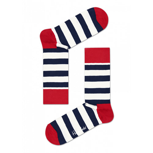 Happy Socks Stripe White/Navy/Red
