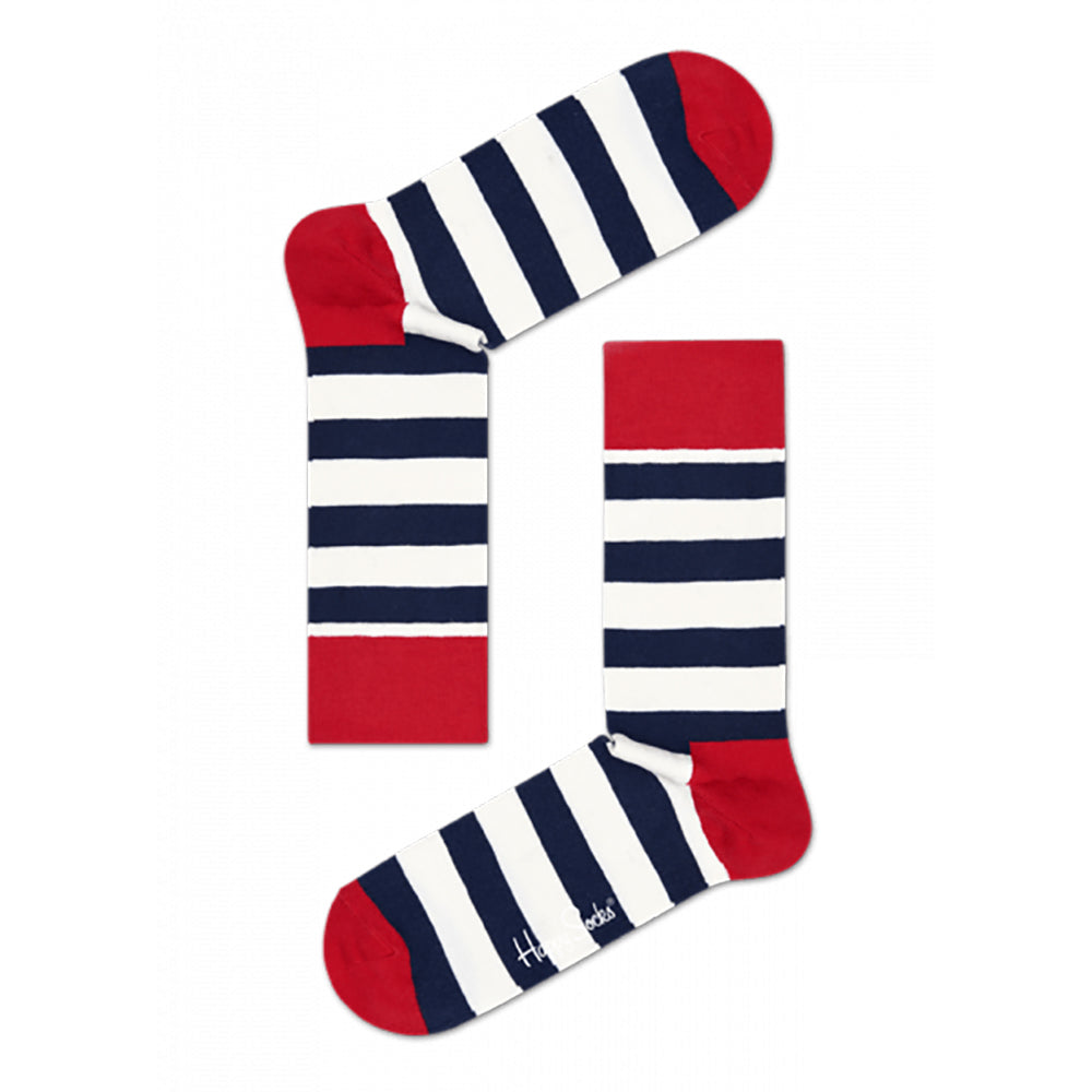 Happy Socks Stripe White/Navy/Red